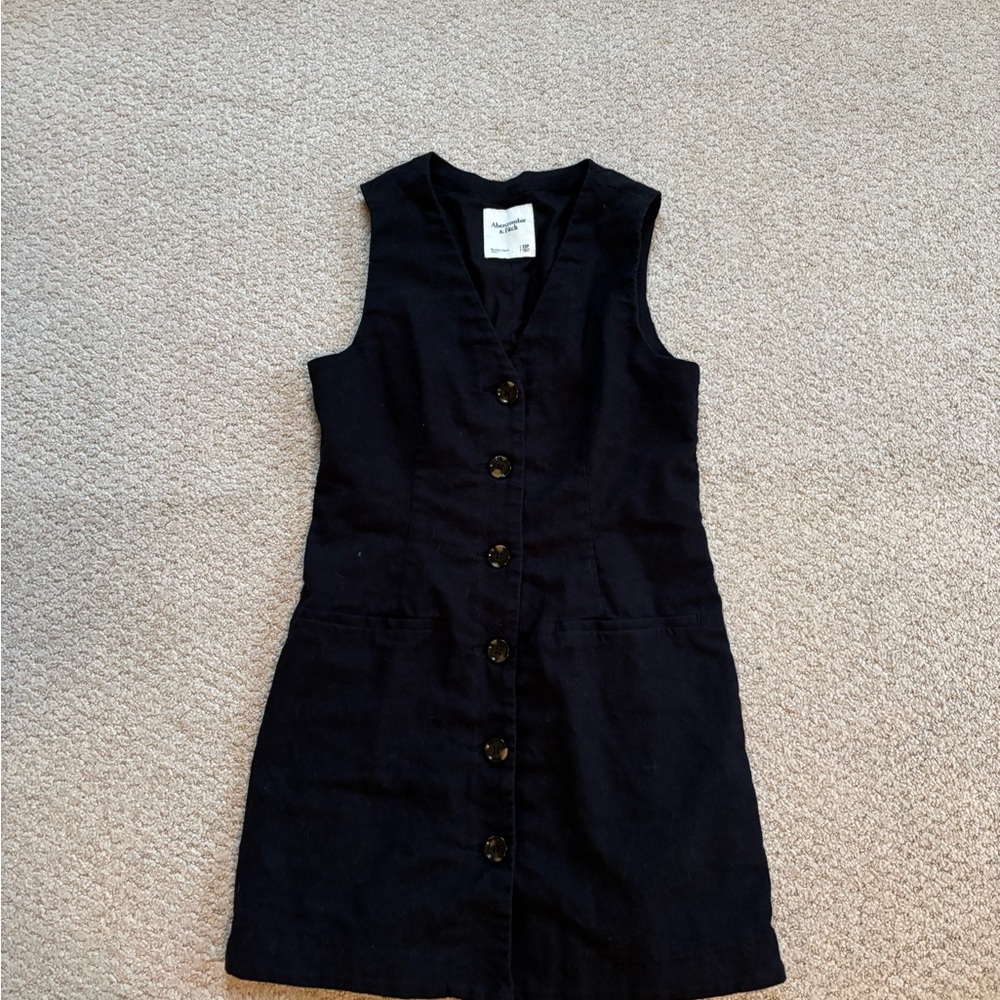 Abercrombie & Fitch Black Sleeveless Mini Dress